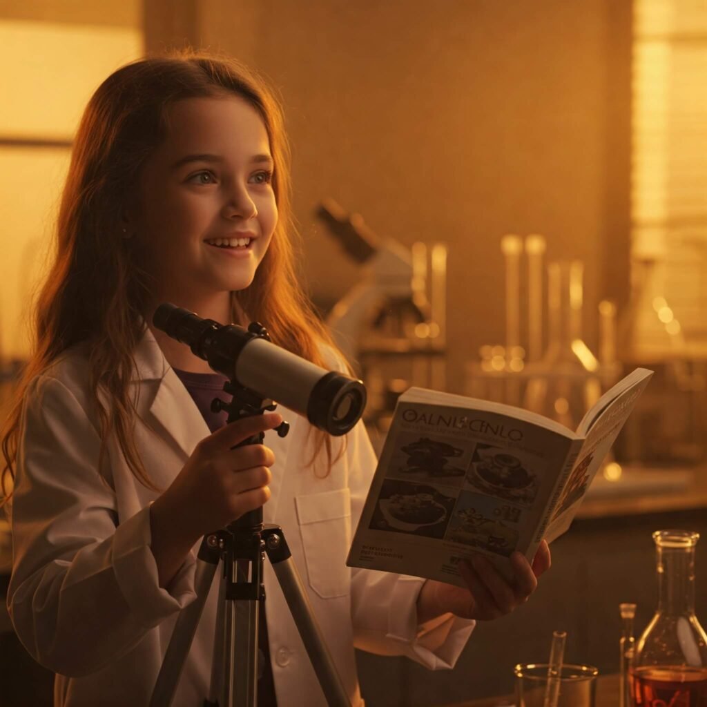 Girl inspired by STEM role model