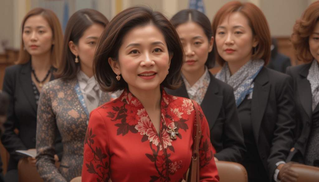 Tsai Ing-wen at a diplomatic event