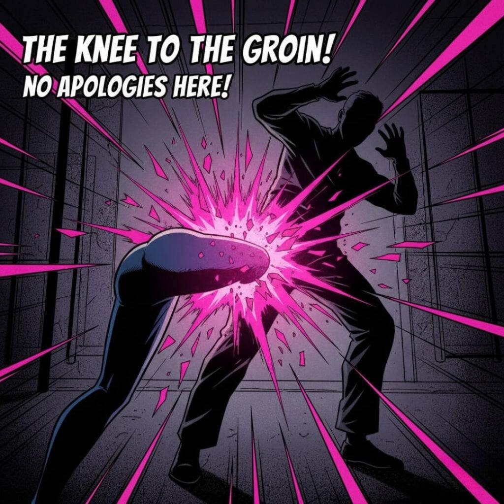 The Knee to the Groin: No Apologies Here!
