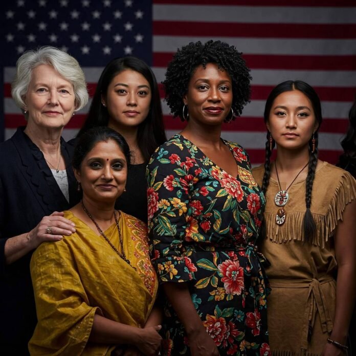Diverse women united for empowerment.